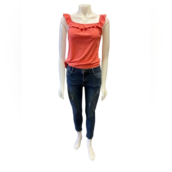 Alexander McQueen Collaborated H&M Denim Jeans Skinny Size 34 GUC - Picture 2 of 10